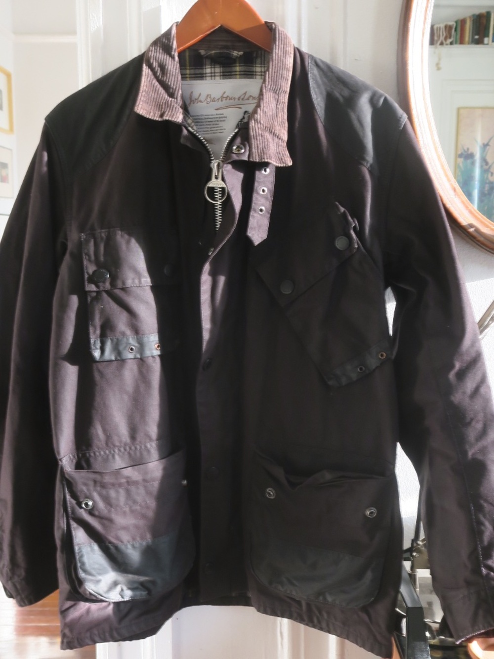 BARBOUR Women's L Jacket with Plaid Lining